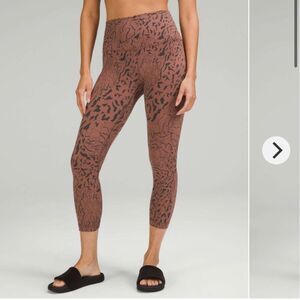 LULULEMON | Align High Rise Crop Leggings 23” Camo Copper & Gray Women’s Size 4